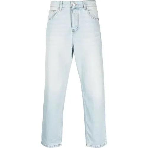 Hellblaue Straight-Leg Jeans , Herren, Größe: W34 - Ami Paris - Modalova