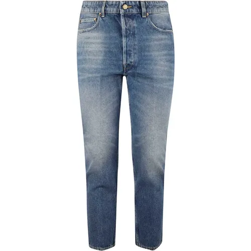 Slim-Fit Jeans, -Green Combination , male, Sizes: W30, W28, W29 - Golden Goose - Modalova