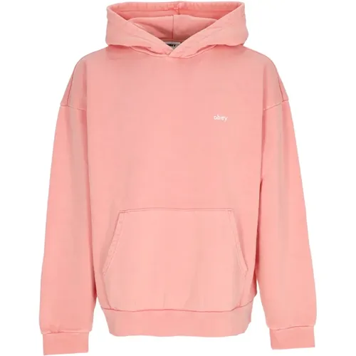 Leichter Kapuzenpullover Pigment Shell , Herren, Größe: L - Obey - Modalova