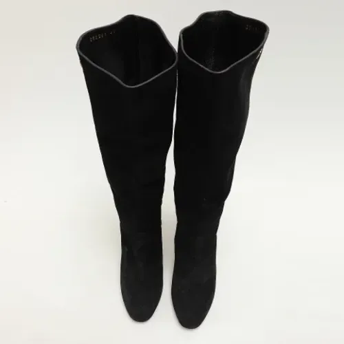 Pre-owned Suede boots , female, Sizes: 7 UK - Gucci Vintage - Modalova