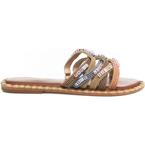 Multi-coloured Sandals Ss24, Do not wash , female, Sizes: 6 UK - De Siena - Modalova