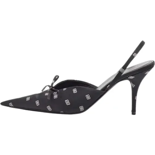 Pre-owned Fabric heels , female, Sizes: 6 1/2 UK - Balenciaga Vintage - Modalova