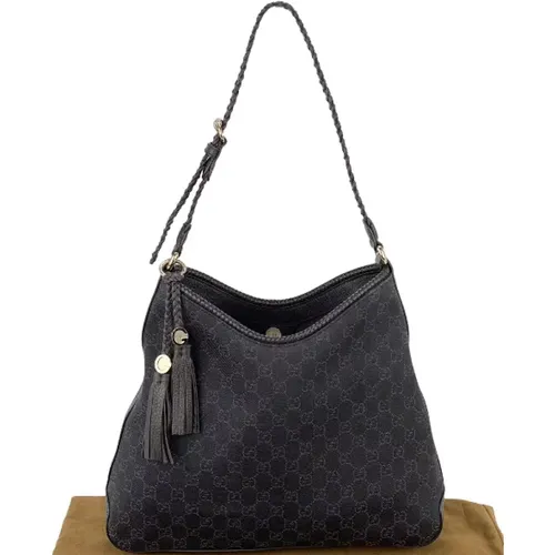 Pre-owned Canvas Handbags - Authentic Gucci Marrakech Braided Tote , female, Sizes: ONE SIZE - Gucci Vintage - Modalova