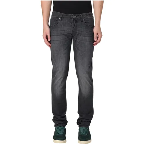 Denim Straight Washed Jeans , male, Sizes: W31 - Incotex - Modalova