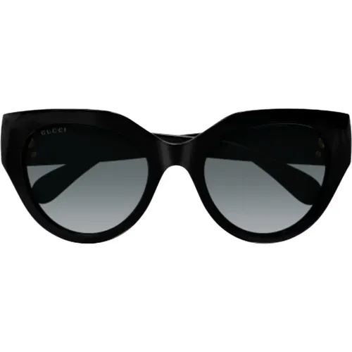 Cat-Eye Sunglasses with GG Logo Detail , female, Sizes: 52 MM - Gucci - Modalova