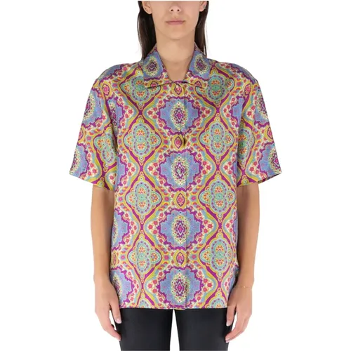 Bedruckte Seidenbluse , Damen, Größe: M - ETRO - Modalova