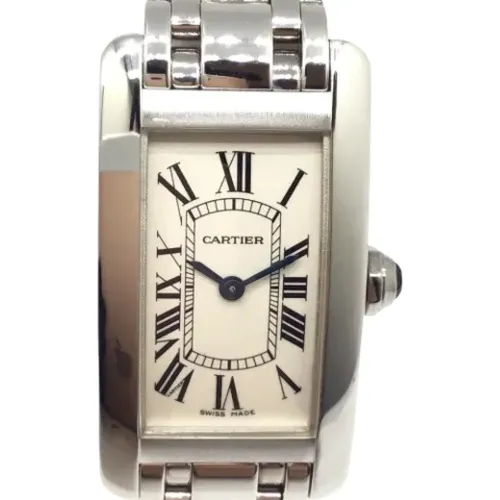 Pre-owned White Gold watches , female, Sizes: ONE SIZE - Cartier Vintage - Modalova