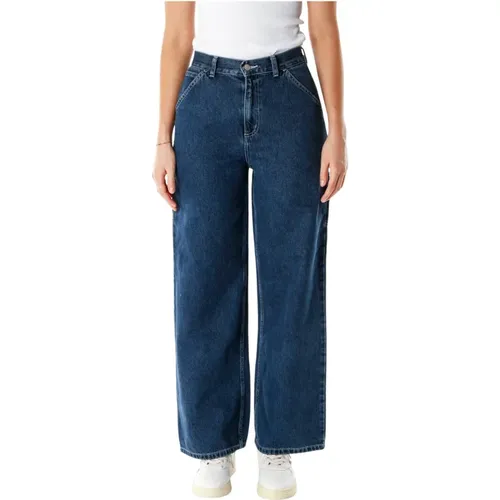 Hochtaillierte Flare Fit Jeans , Damen, Größe: W26 - Carhartt WIP - Modalova