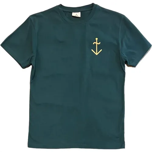 Dantas Logo T-Shirt Sea Moss Yellow , male, Sizes: S, M - La Paz - Modalova