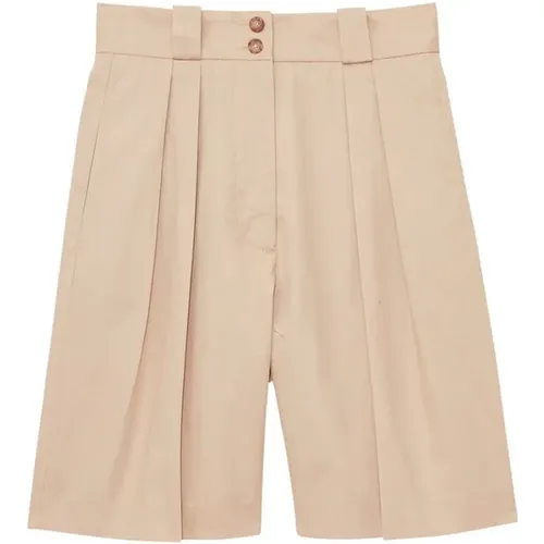 Plissierte High-Waist-Shorts , Damen, Größe: M - Ines De La Fressange Paris - Modalova