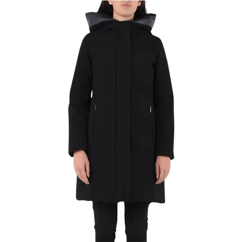 Wasserdichte und Atmungsaktive Parka mit Federfüllung , Damen, Größe: XS - RRD - Modalova