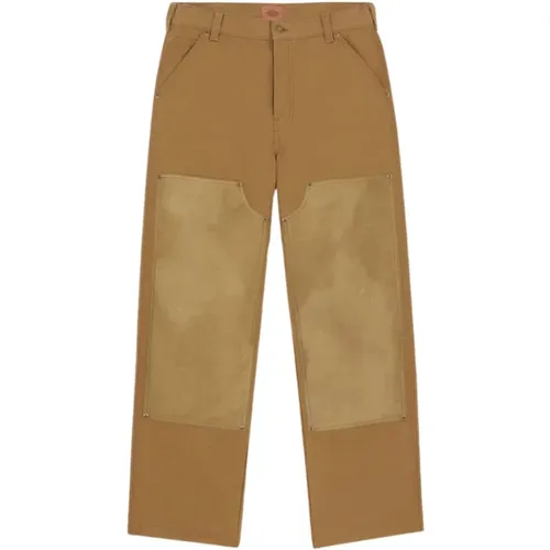 Stylish G441 Acorn Lucas Waxed Double Knee Trousers , male, Sizes: W33, W31, W36, W34, W30, W32 - Dickies - Modalova