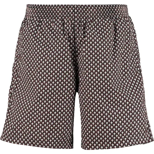 Badeshorts mit Totenkopf-Motiv - alexander mcqueen - Modalova