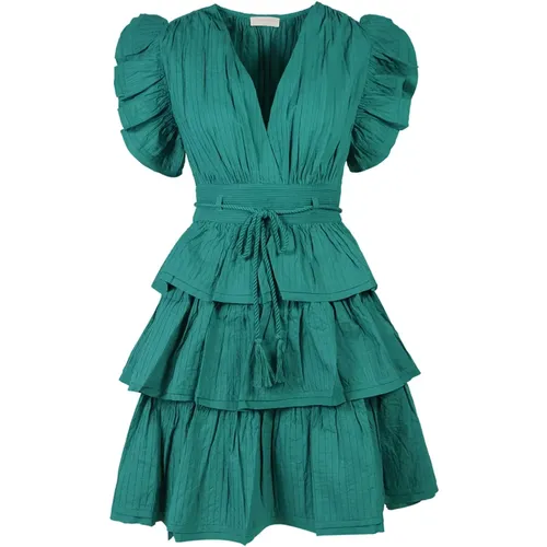 Cotton Dress with Adjustable Belt , female, Sizes: 2XS - Ulla Johnson - Modalova