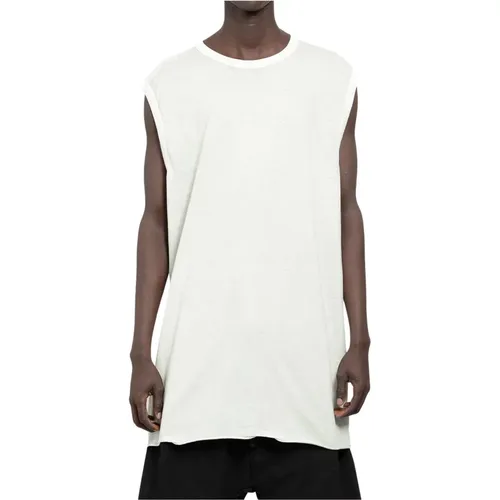 Grey Sleeveless Tank Top with Signature Detail , male, Sizes: L, S - Boris Bidjan Saberi - Modalova