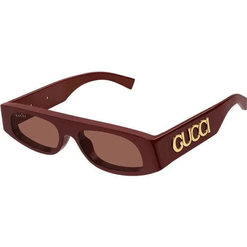 Rectangular Sunglasses LidoLarge , female, Sizes: 51 MM - Gucci - Modalova