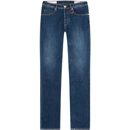 Blaue Heritage Slim Fit Jeans - Tramarossa - Modalova