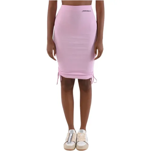 Side Ruched Mini Dress , female, Sizes: XS, L, M, S - Hinnominate - Modalova