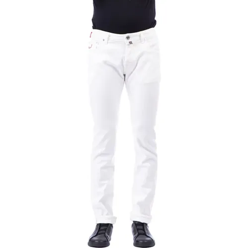 Nick Modell Weiße Jeans , Herren, Größe: W32 - Jacob Cohën - Modalova