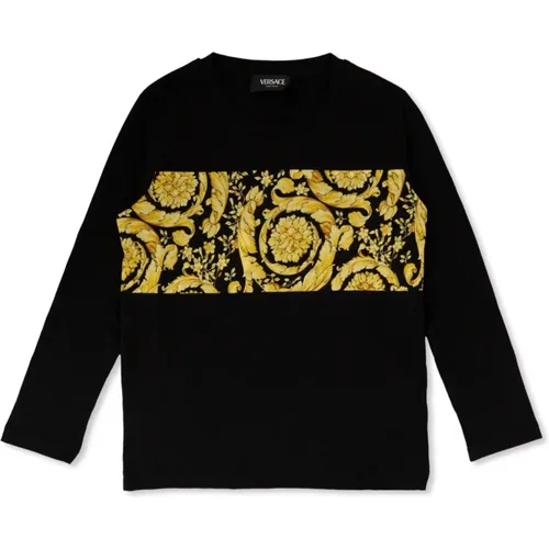 Langarm T-Shirt Versace - Versace - Modalova