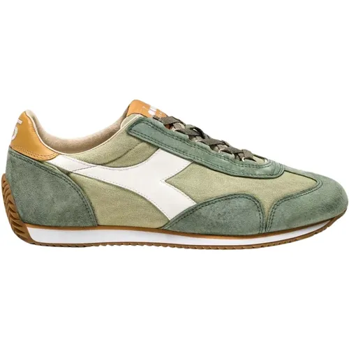 Canvas Stone Wash Sneakers , Herren, Größe: 42 1/2 EU - Diadora - Modalova