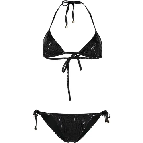 Glamour Foiled Triangel Bikini - Balmain - Modalova