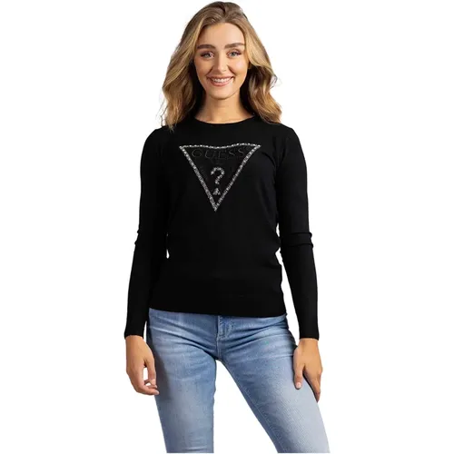 Rosalie Triangle Logo Sweater für Damen - Guess - Modalova