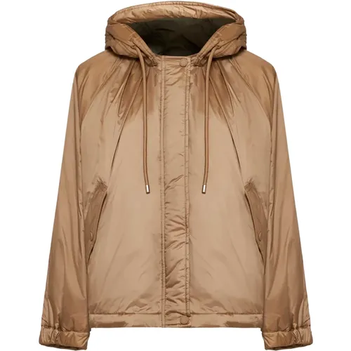 Wendbare Kamel Khaki Jacke , Damen, Größe: 2XS - Max Mara Weekend - Modalova