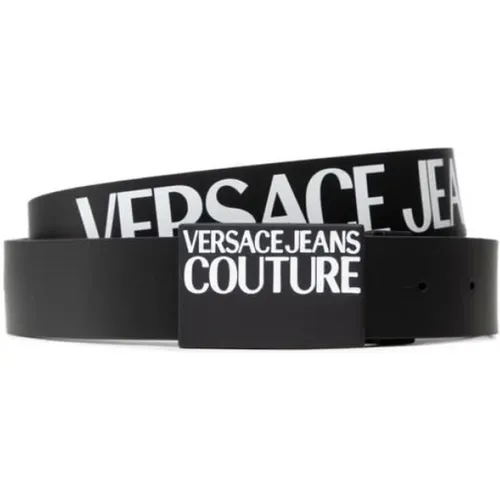 Schwarzer Branding Gürtel für Frauen - Versace Jeans Couture - Modalova