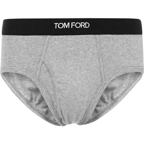 Grey Stretch Cotton Underwear , male, Sizes: XL, S, 2XL - Tom Ford - Modalova