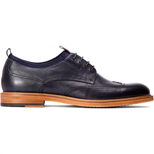 Herren marineblaue Derby-Schuhe , Herren, Größe: 45 EU - Kazar - Modalova