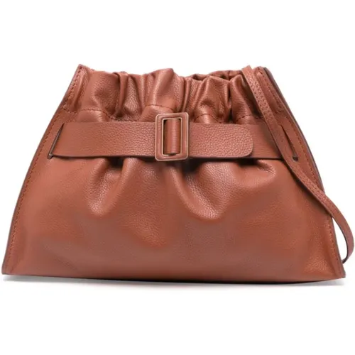 Leather Scrunchy Satchel Shoulder Bag , female, Sizes: ONE SIZE - Boyy - Modalova