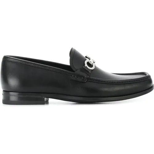 Gancini Leather Loafers , female, Sizes: 5 UK, 6 UK, 7 UK - Salvatore Ferragamo - Modalova