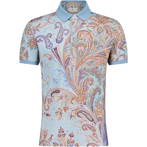 Floral Design Polo Shirt , male, Sizes: XL, L, 2XL - ETRO - Modalova