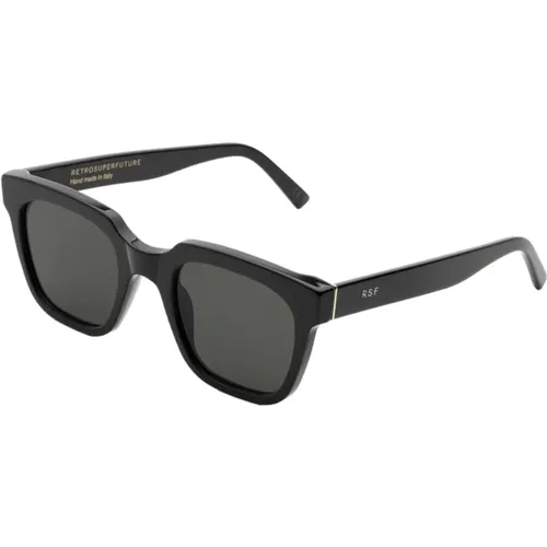 Schwarze Glänzende Sonnenbrille - Retrosuperfuture - Modalova