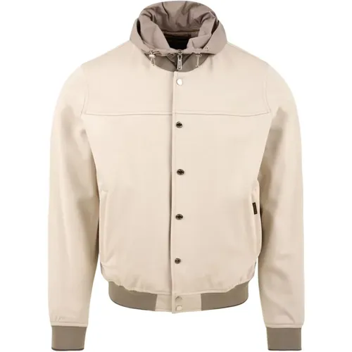 Ivory Darren-JK Coat , male, Sizes: XL, M, L - Moorer - Modalova