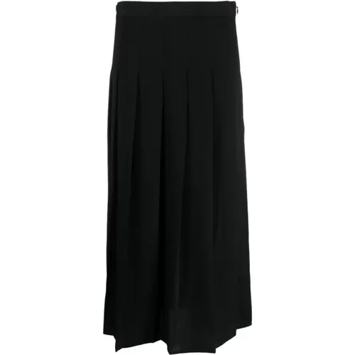 Pleated High-Waisted Skirt , female, Sizes: S, L, M - Ralph Lauren - Modalova