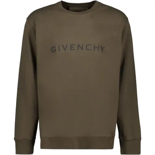 Logo Sweatshirt Rundhals Langarm , Herren, Größe: L - Givenchy - Modalova