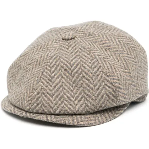 Hats & Caps Aw24 , male, Sizes: 58 CM - Tagliatore - Modalova