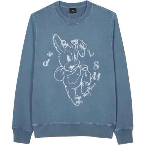 Blaues Bunny Print Sweatshirt - Paul Smith - Modalova