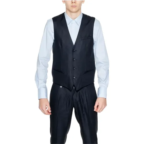 Men's Complete Linen Blend Vest , male, Sizes: 2XL, L, XL, S, M - Antony Morato - Modalova