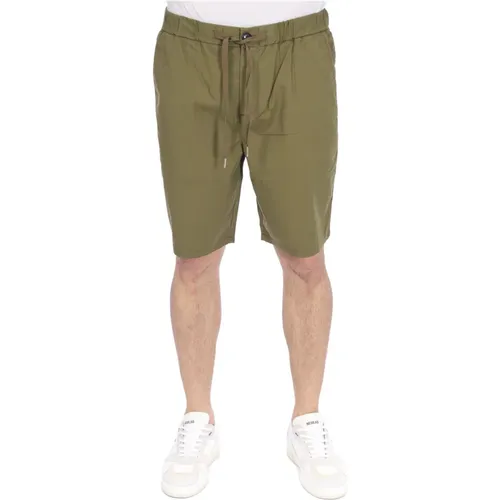 Military Men`s Bermuda Shorts , male, Sizes: M, L - Sun68 - Modalova