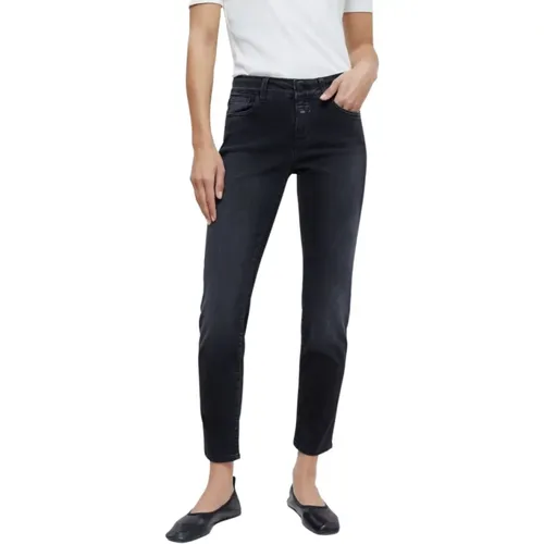 Slim Fit Grey Washed Jeans , male, Sizes: W26, W29, W27, W25 - closed - Modalova