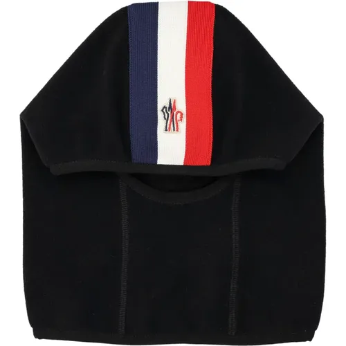 Dreifarbiges Balaclava Schwarzer Hut - Moncler - Modalova