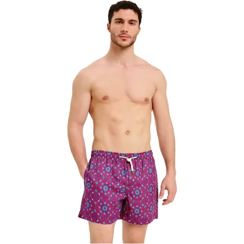 Mediterranean Linen Swim Shorts , male, Sizes: XL - Peninsula - Modalova