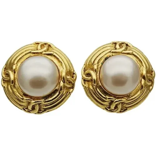 Pre-owned Metal earrings , female, Sizes: ONE SIZE - Chanel Vintage - Modalova