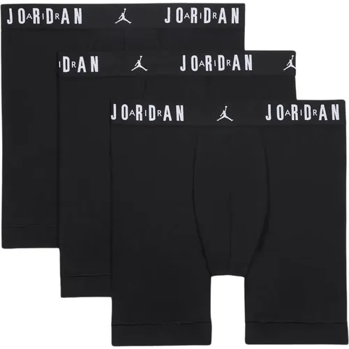 Schwarzes Herren Boxer-Set mit Logo-Streifen , Herren, Größe: L - Jordan - Modalova