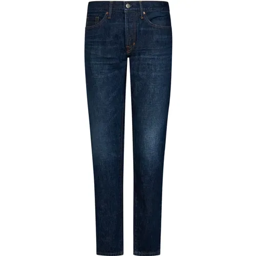 Slim-Fit Jeans Aw23 , male, Sizes: W30 - Tom Ford - Modalova