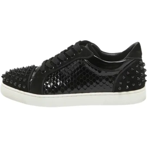 Pre-owned Leather sneakers , female, Sizes: 7 1/2 UK - Christian Louboutin Pre-owned - Modalova