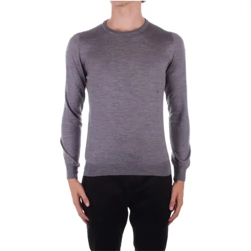 Grey Sweater Silk Wool Blend , male, Sizes: M, L, 3XL, 2XL - Tagliatore - Modalova